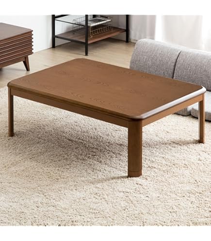 Amazon.co.jp : 協立工芸 家具調こたつ【120×80cm】【ブラウン